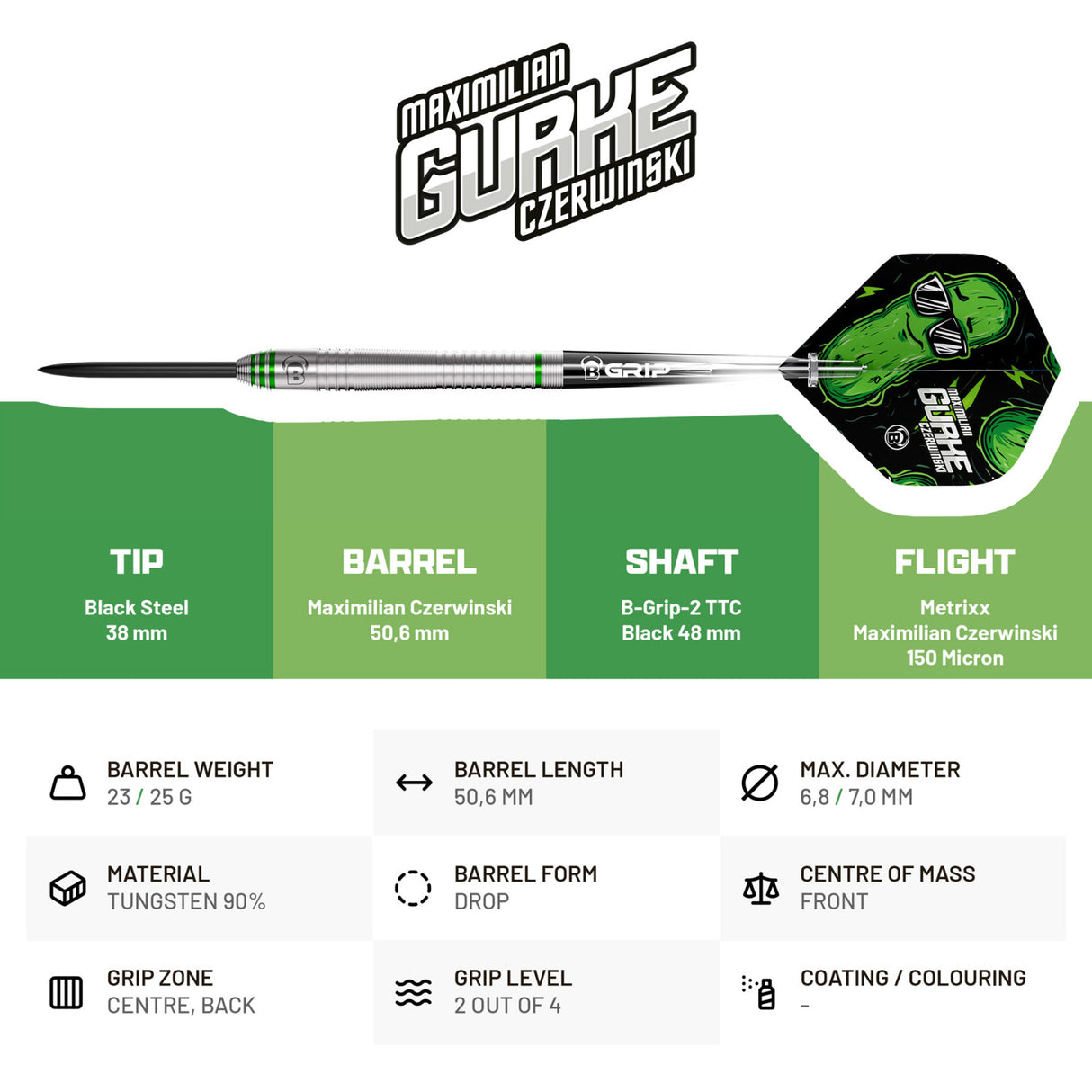 Bull's Max "Gurke" Czerwinski Steeldarts