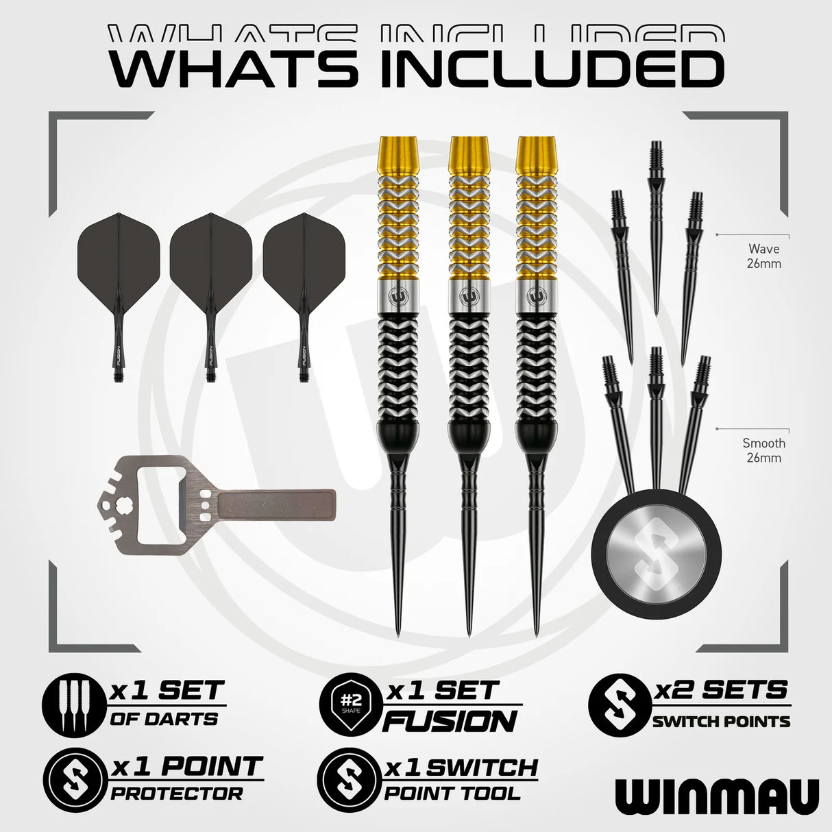 Winmau Exion Switch Point Parallel Steeldart