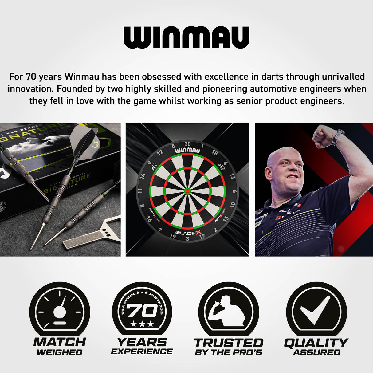 Winmau Michael Van Gerwen Signature Edition Switch Point Steeldarts