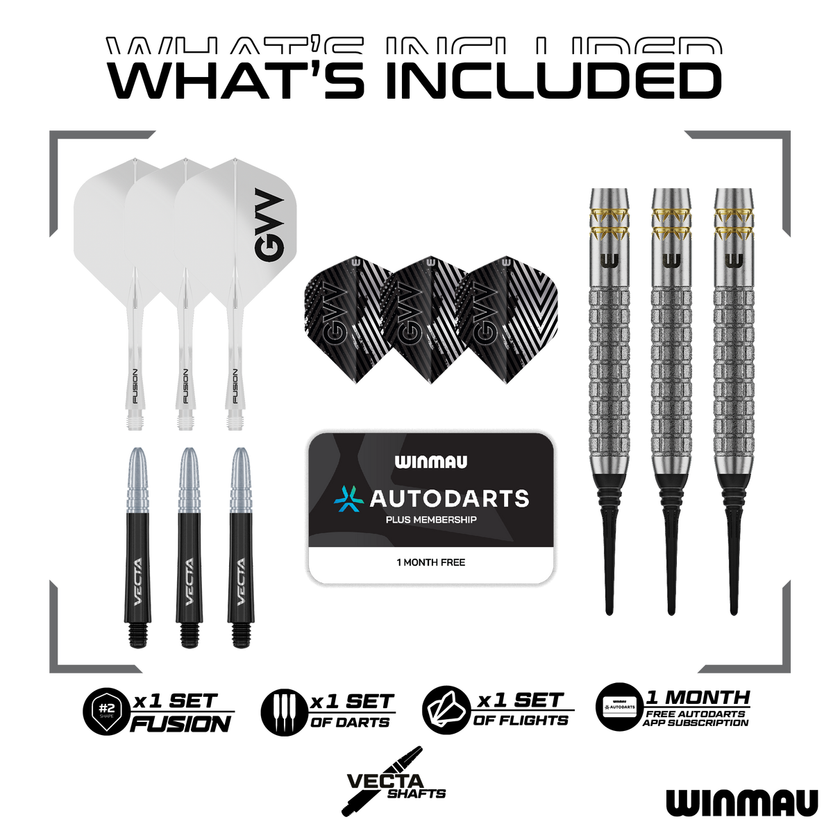 Winmau Gian Van Veen W-Max18g Softtip