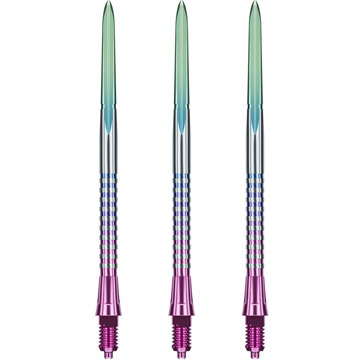 Caliburn EZ-EVO Dartspitzen - Dual Quad Flute - Rainbow