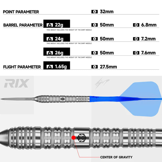 Caliburn RIX R4 EZ-EVO Steeldarts