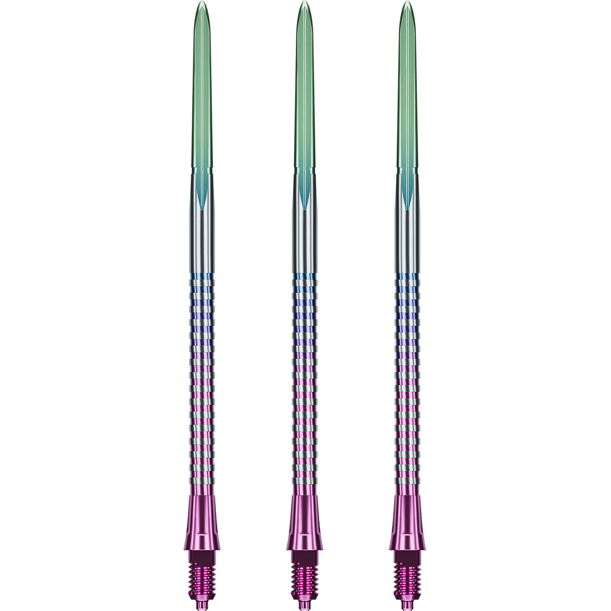 Caliburn EZ-EVO Dartspitzen - Dual Quad Flute - Rainbow