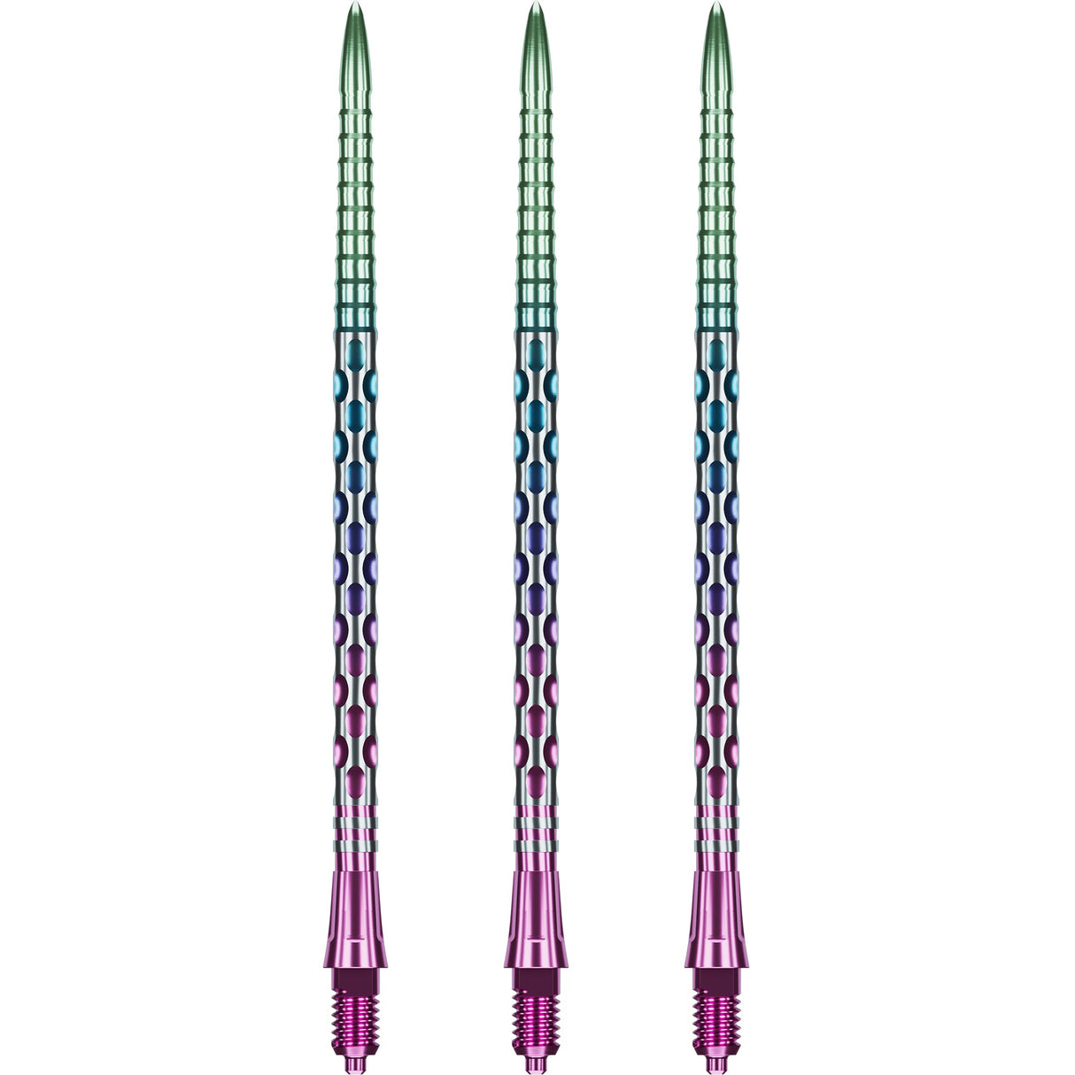 Caliburn EZ-EVO Dartspitzen - Dual Quad Flute - Rainbow