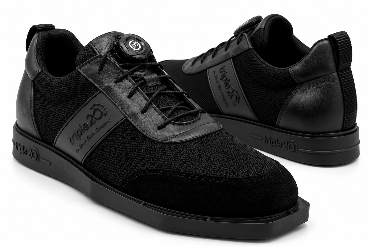 Triple20 Dartschuh Textil schwarz
