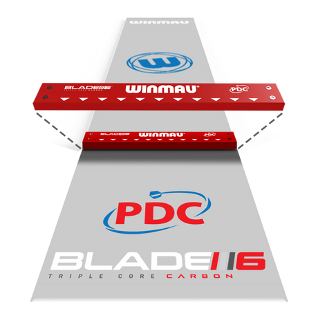 Winmau Clearzone PVC Dartmatte mit Oche