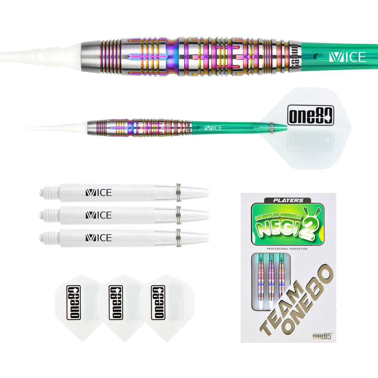 One80 Noriyuki Negeshi Signature Dart V2 Soft tip 20g