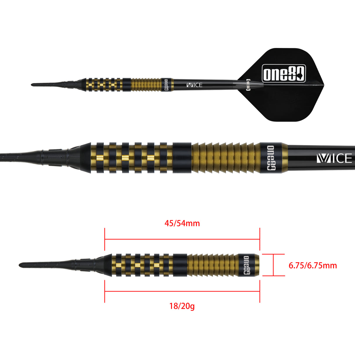 One80 Jeff Springer Signature Dart Soft Tip