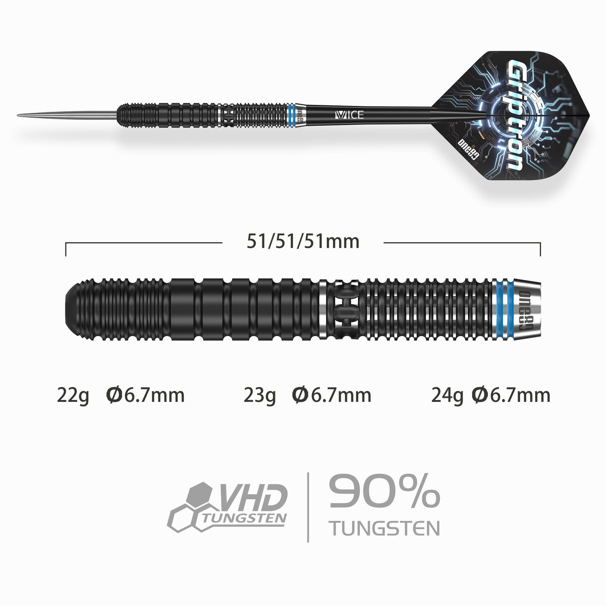 One80 Griptron GT4 Steeltip