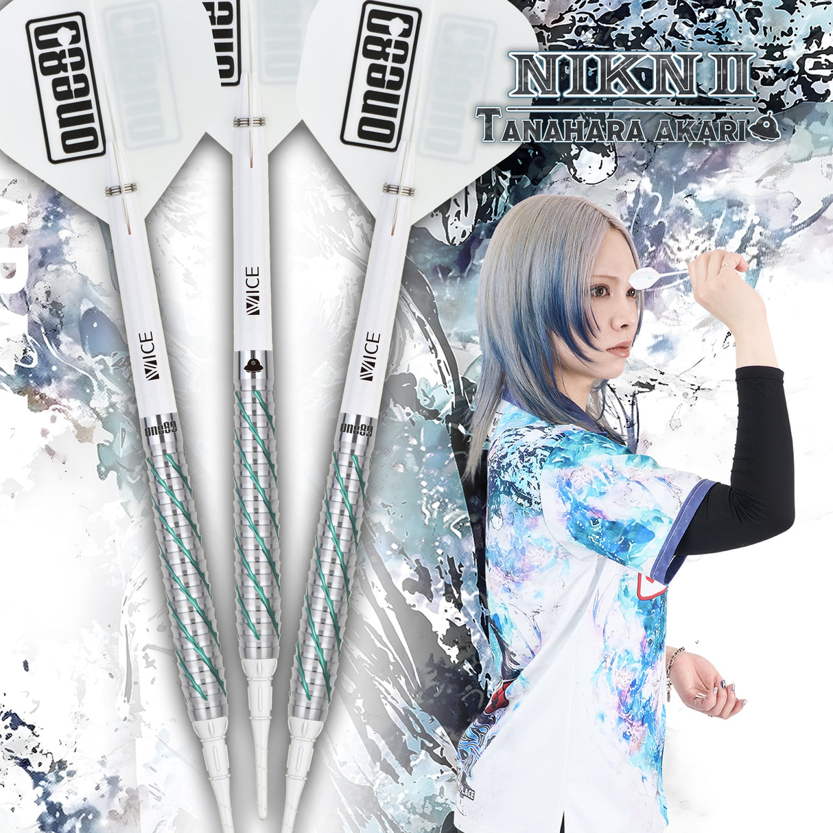One80 Akari Tanahara Signature Dart Emerald V2 Softtip 18g