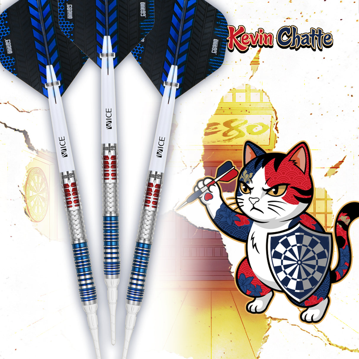 One80 Kevin Chatte Signature Dart Softip 18g
