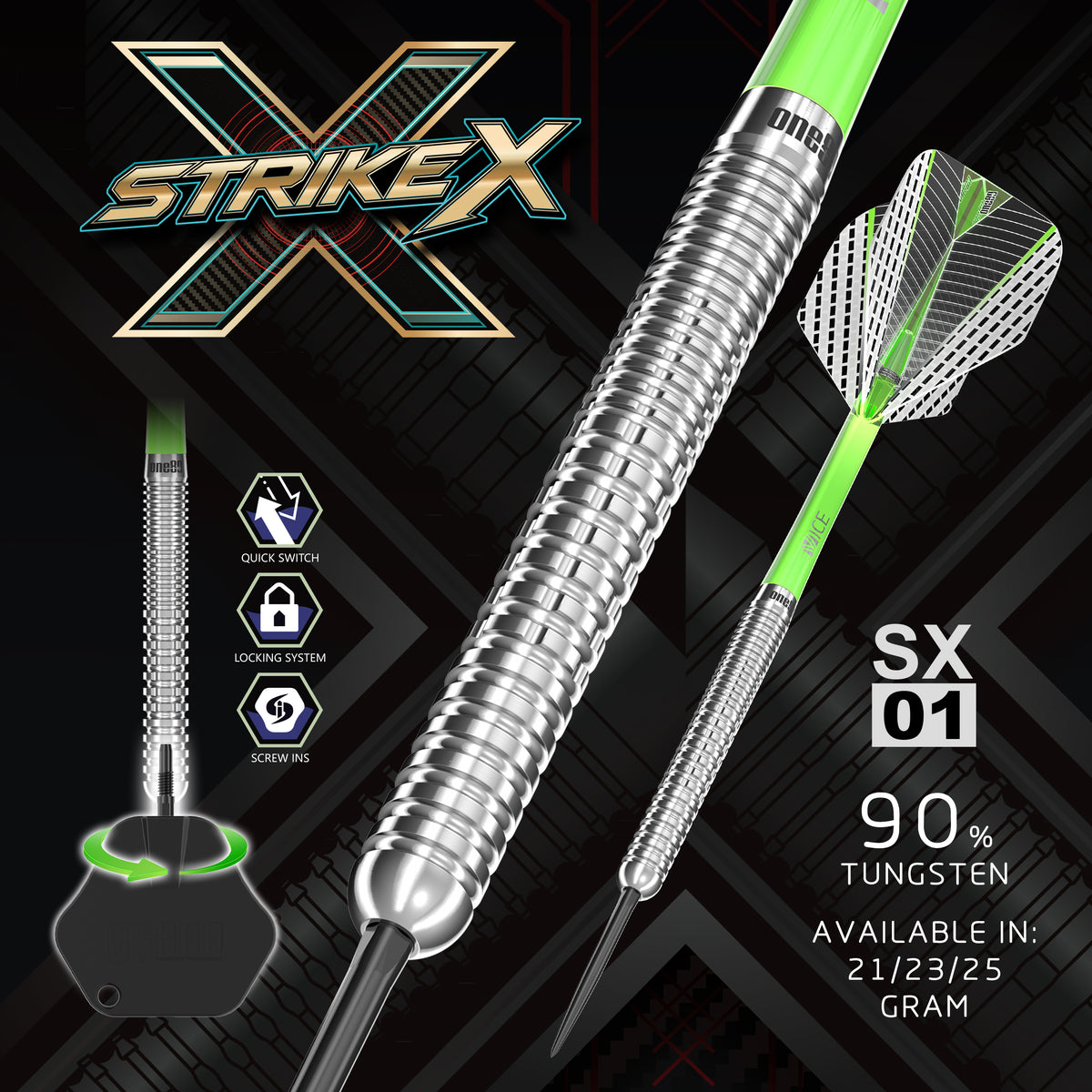 One80 Strike X SX01 Steeltip