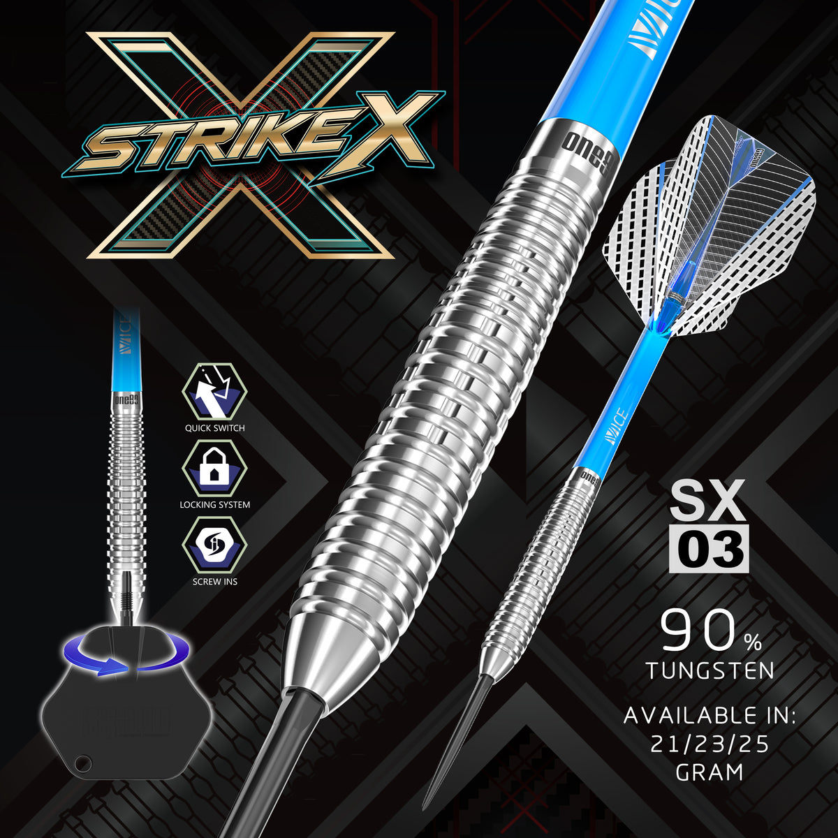 One80 Strike X SX03 Steeltip
