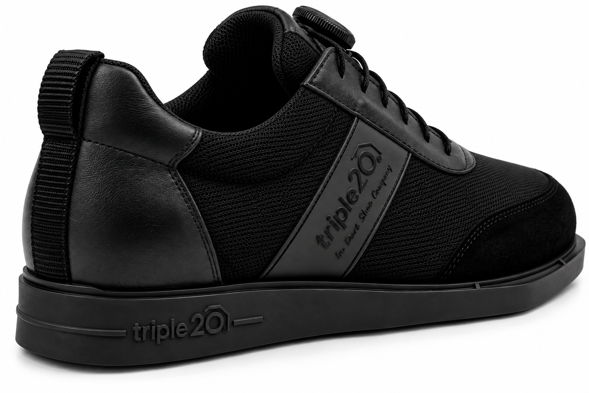 Triple20 Dartschuh Textil schwarz