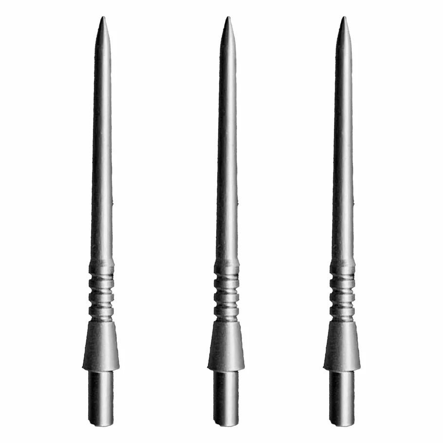 Caliburn Permanent Dart Points - Steel Tip - 30mm - Silber Typ I