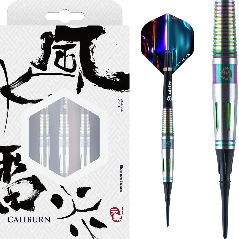 Caliburn Element Thunder Soft Tip Darts 90% Tungsten - 18g