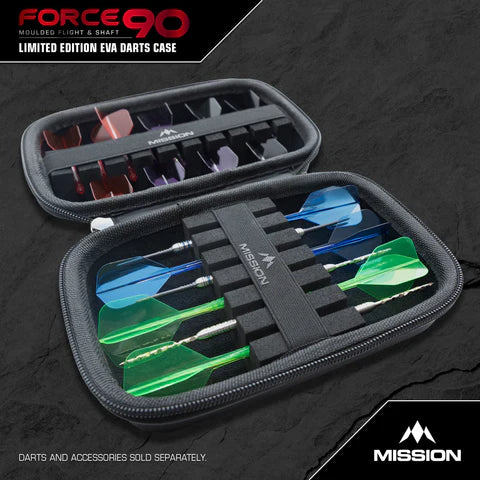 Mission Force 90 Dart Case - Limited Edition - Large - Denim Grau