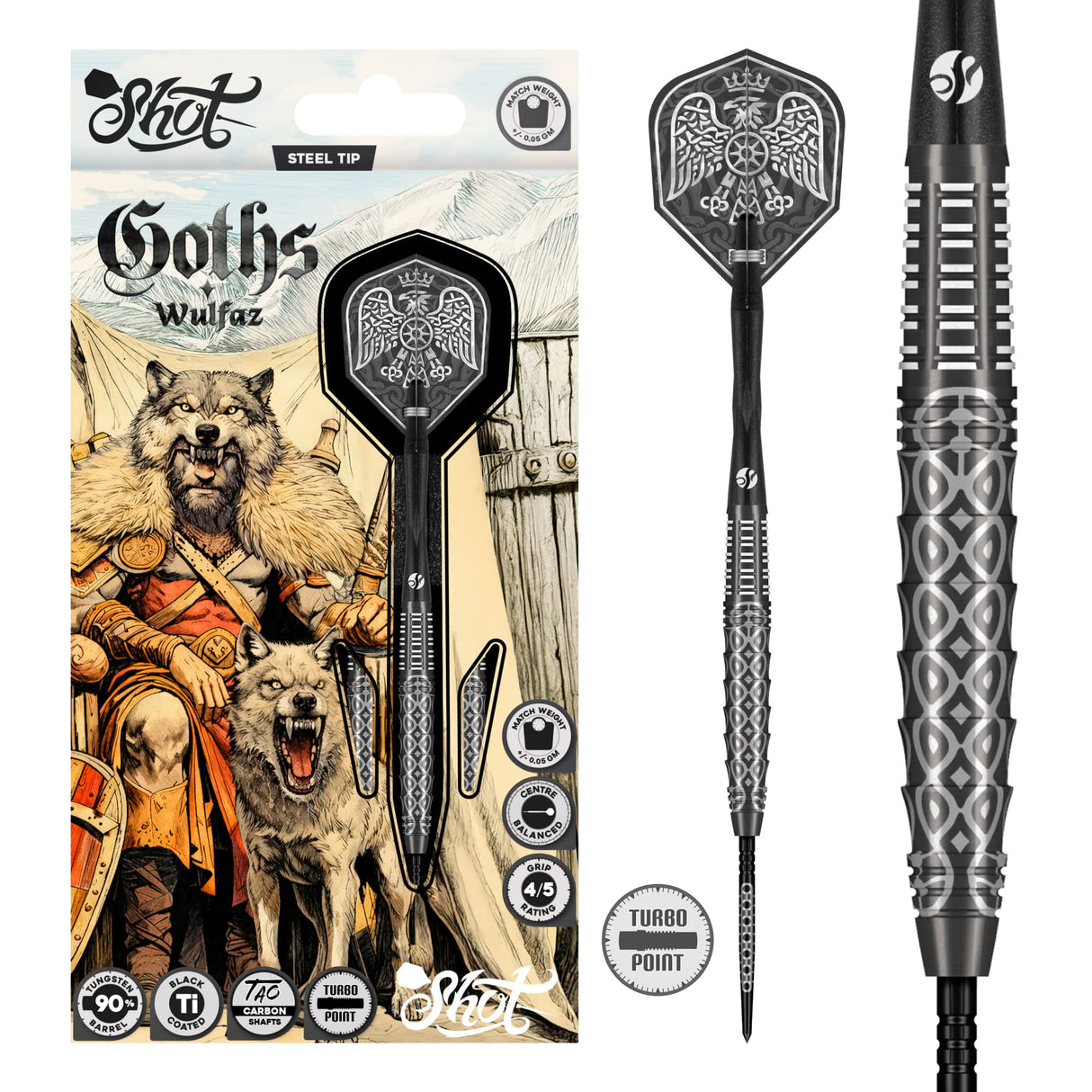 Shot Goths Wulfaz 90% Steel Tip