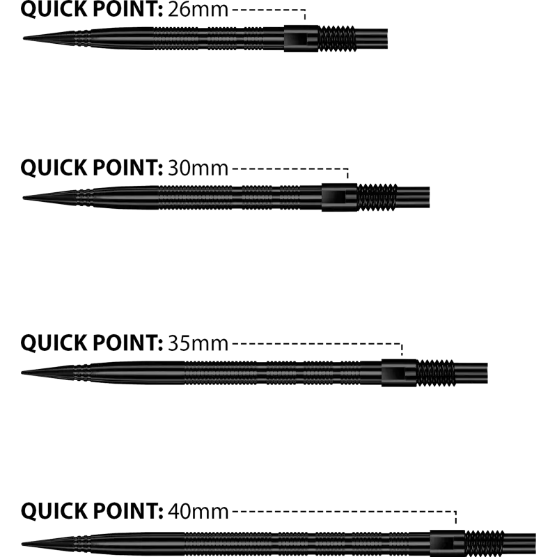 Harrows Quick Point - Micro Grip - Schwarz