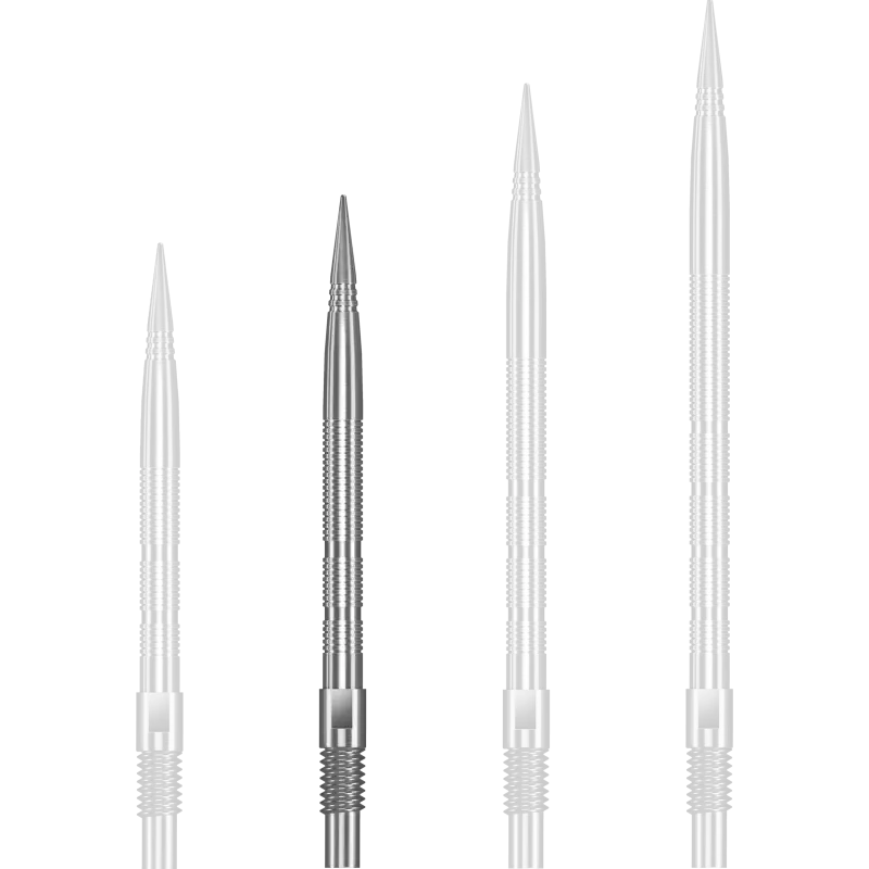 Harrows Quick Point - Micro Grip - Silber