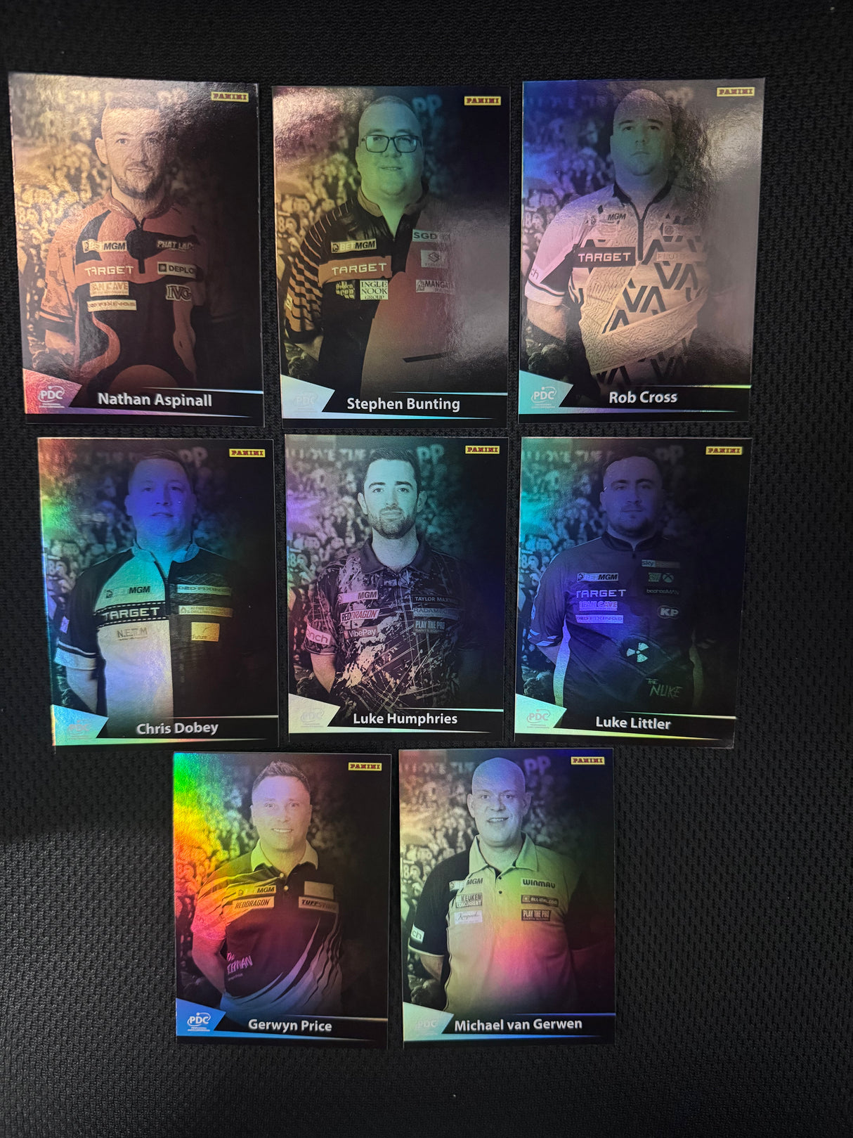 PDC Panini Premier League Edition Portrait Lightning Cards