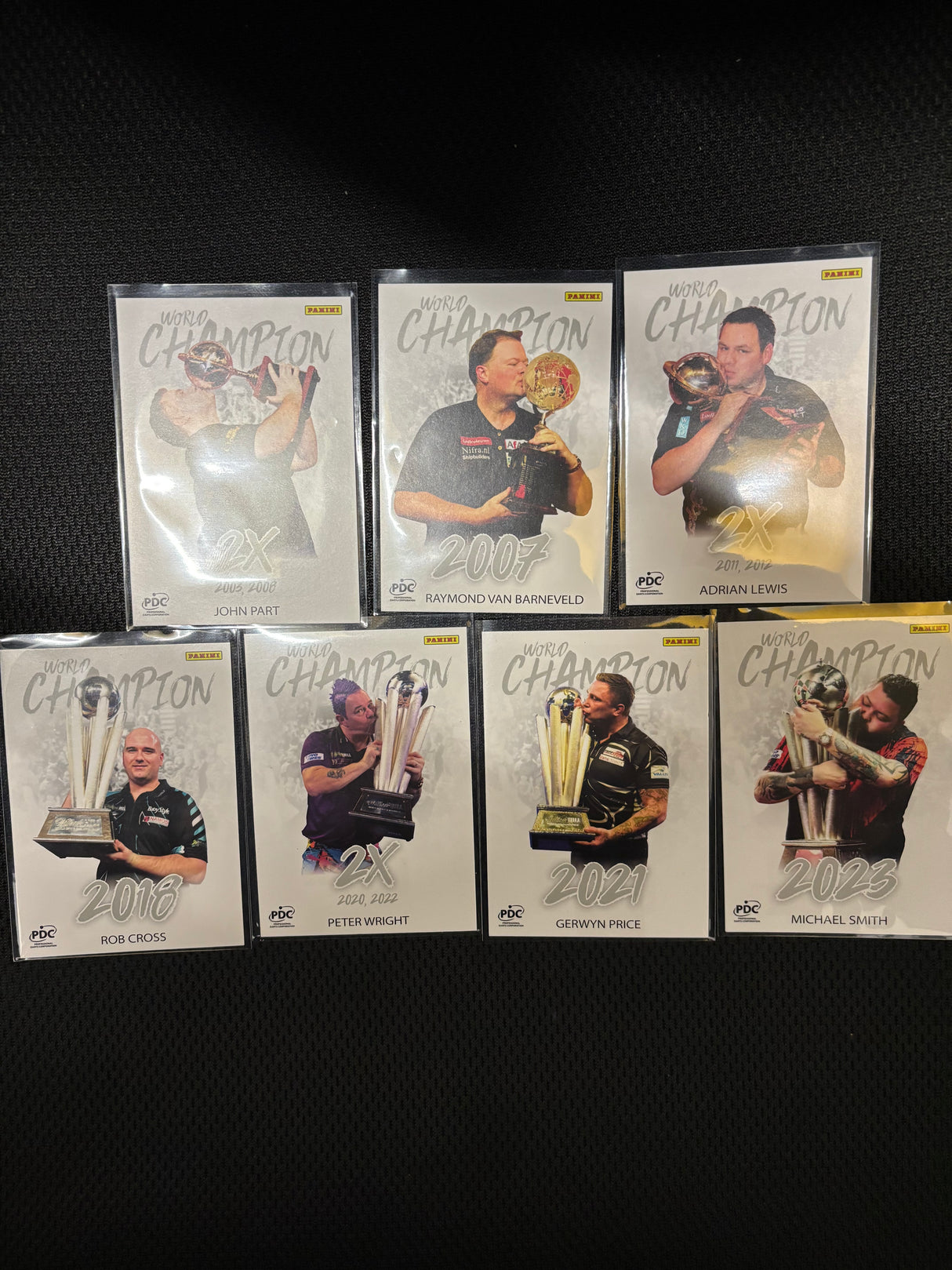 Panini PDC WM World Champions Base Cards