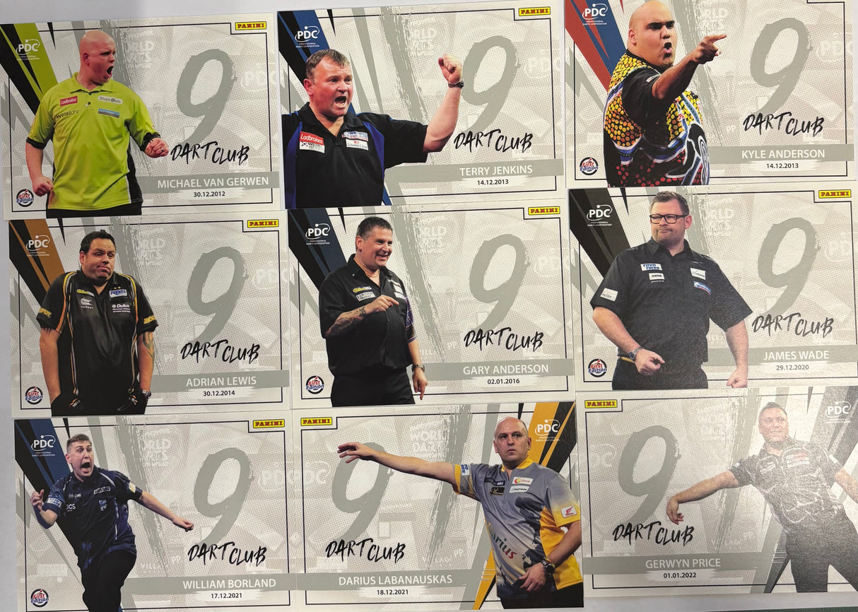 Panini PDC WM 9 Darter Base Cards