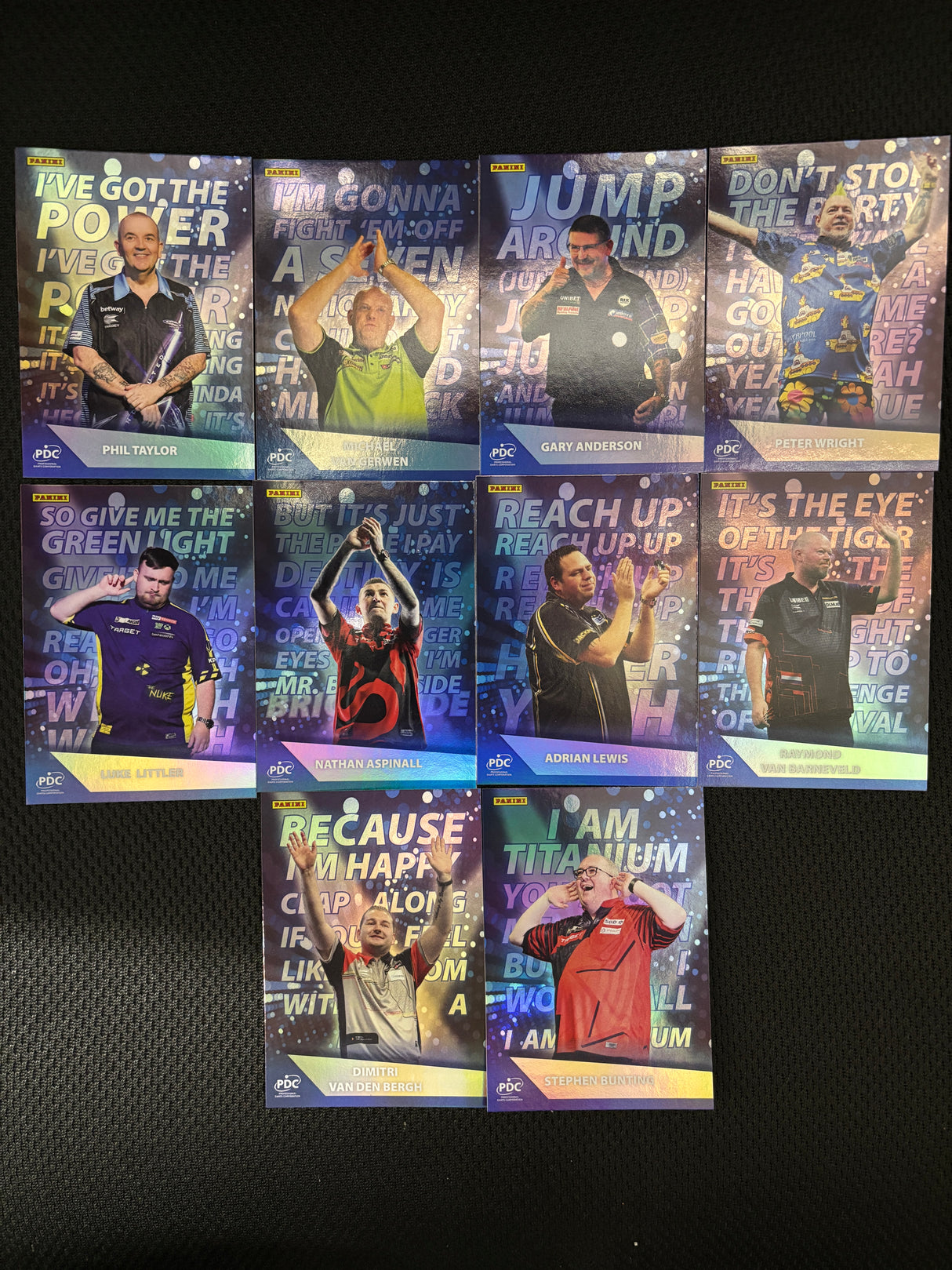 PDC Panini Premier League Edition Walk on Cards