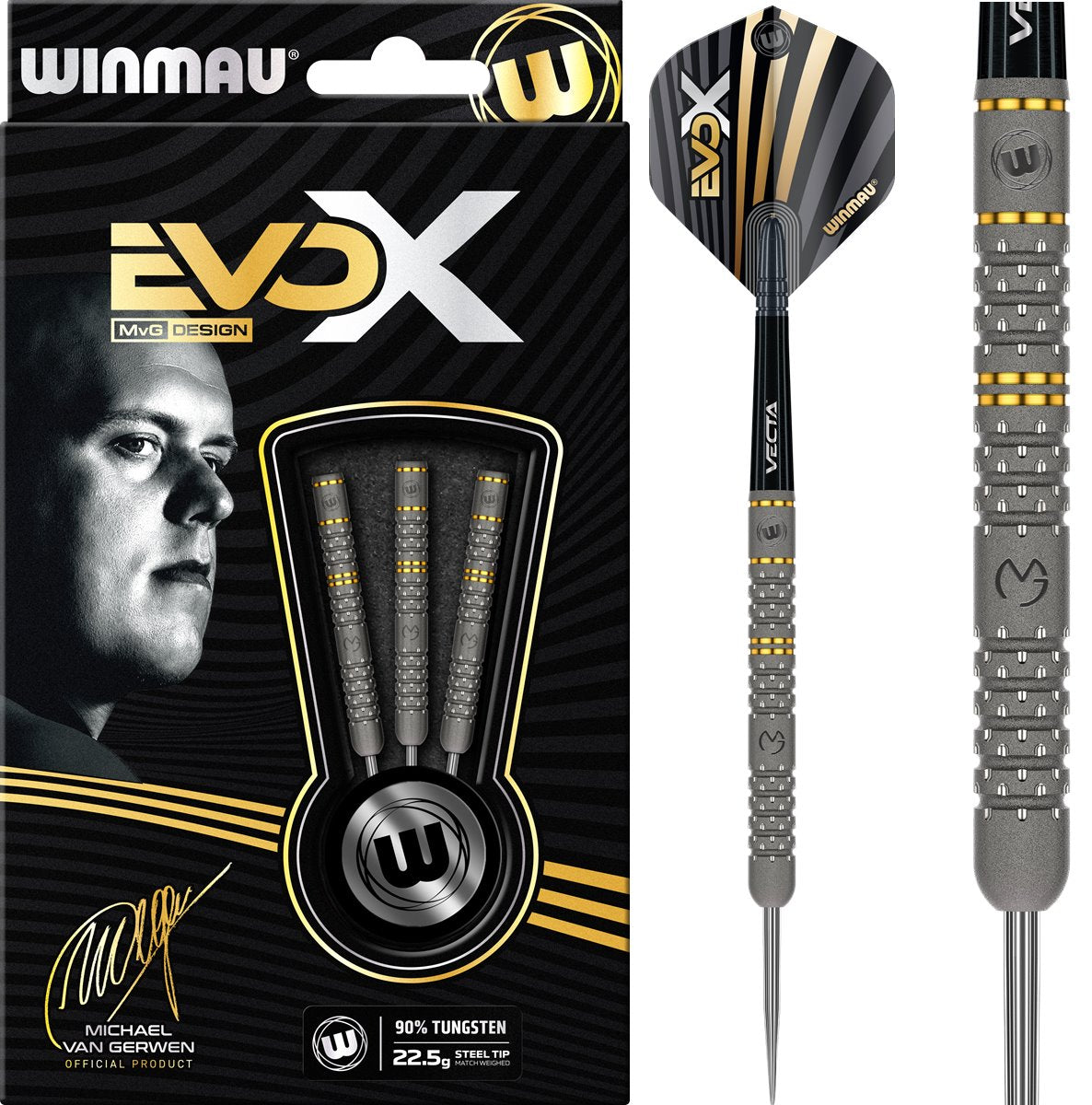 Winmau MVG EVO X DARTS 90%Tungsten