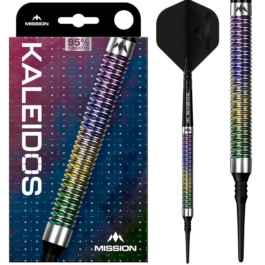 Mission Kaleidos Darts - Soft Tip - 95% Tungsten - 19g