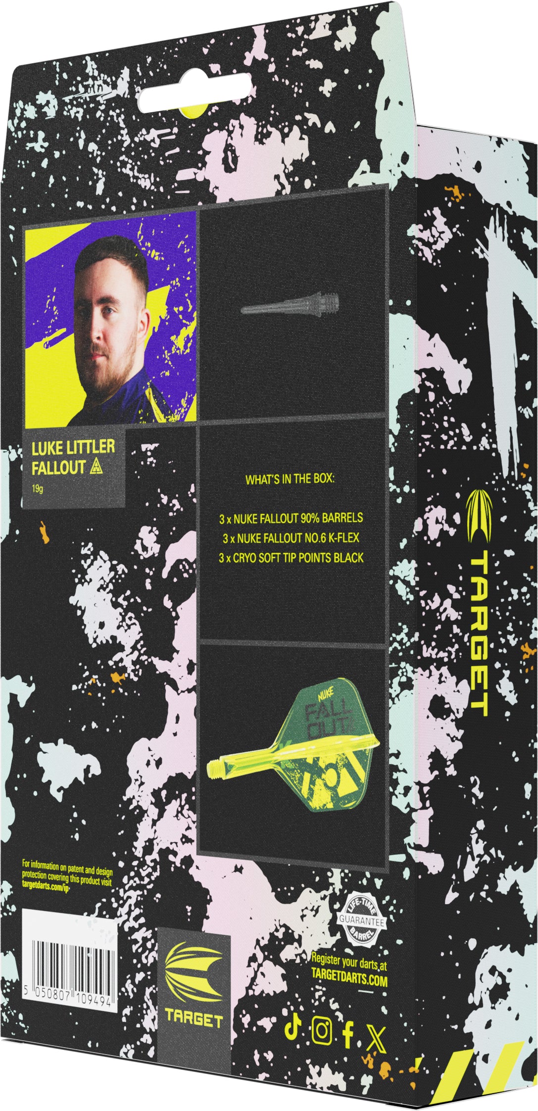 Target Luke Littler Nuke Fallout 19g 90% Softtip