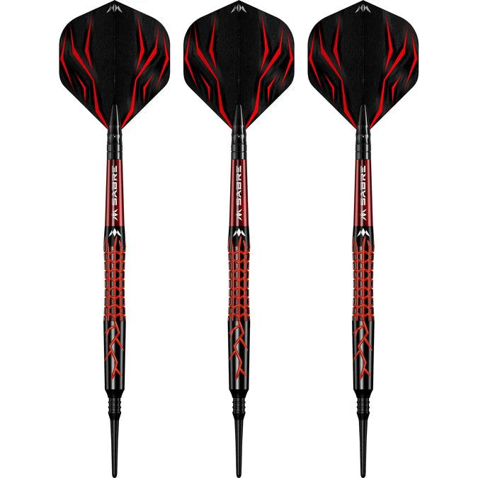 Mission Lava 20g Soft Tip - 95% Tungsten - Black & Red Electro