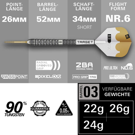 Target Redux 90% 03 Swiss Steeltip