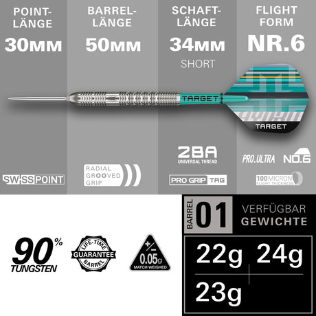 Target Hydro 90% 01 Swiss Steeltip