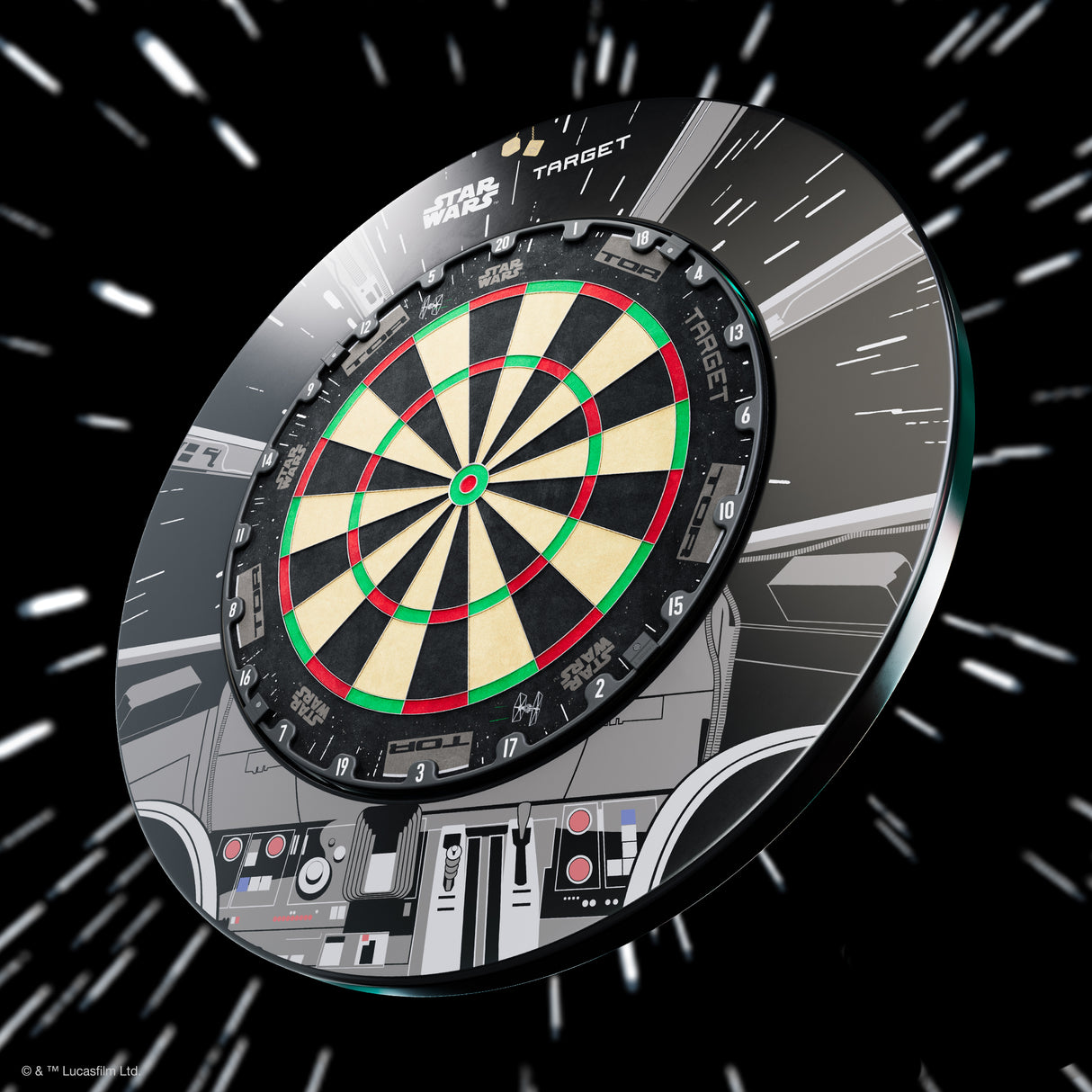 Target Star Wars Millennium Falcon TOR Dartboard Surround Bundle
