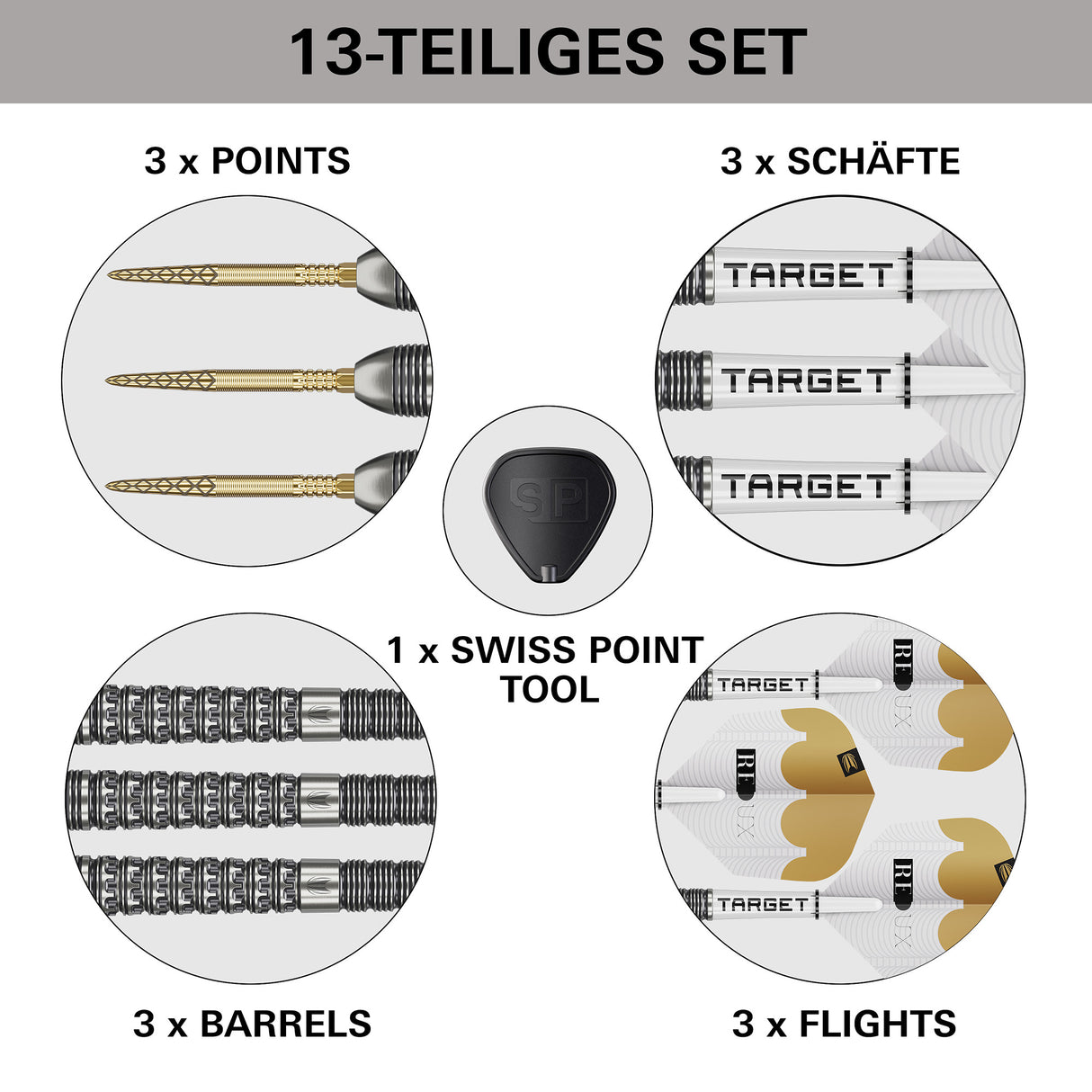 Target Redux 90% 03 Swiss Steeltip