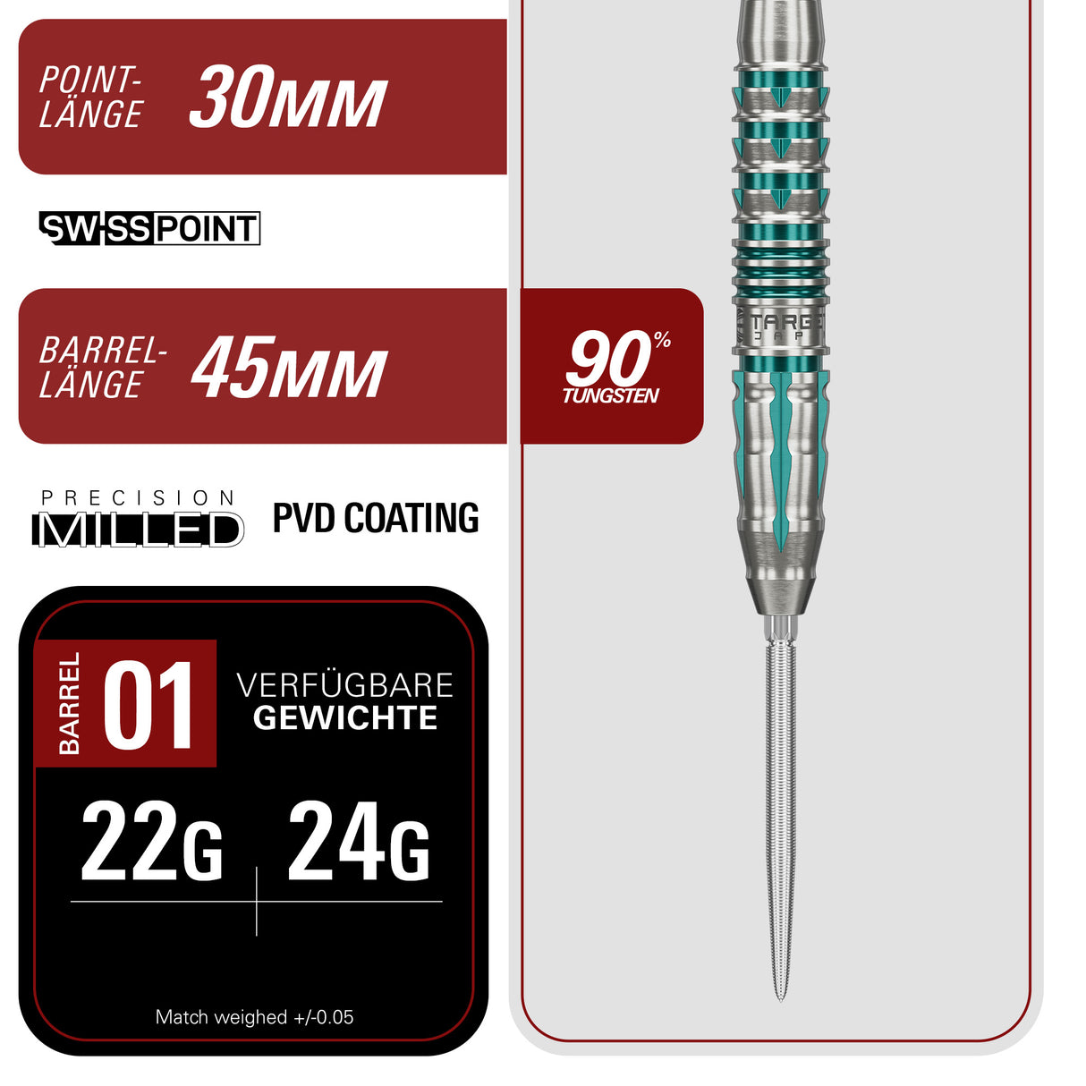 Target Japan Black Marque Pierce SP Steeltip