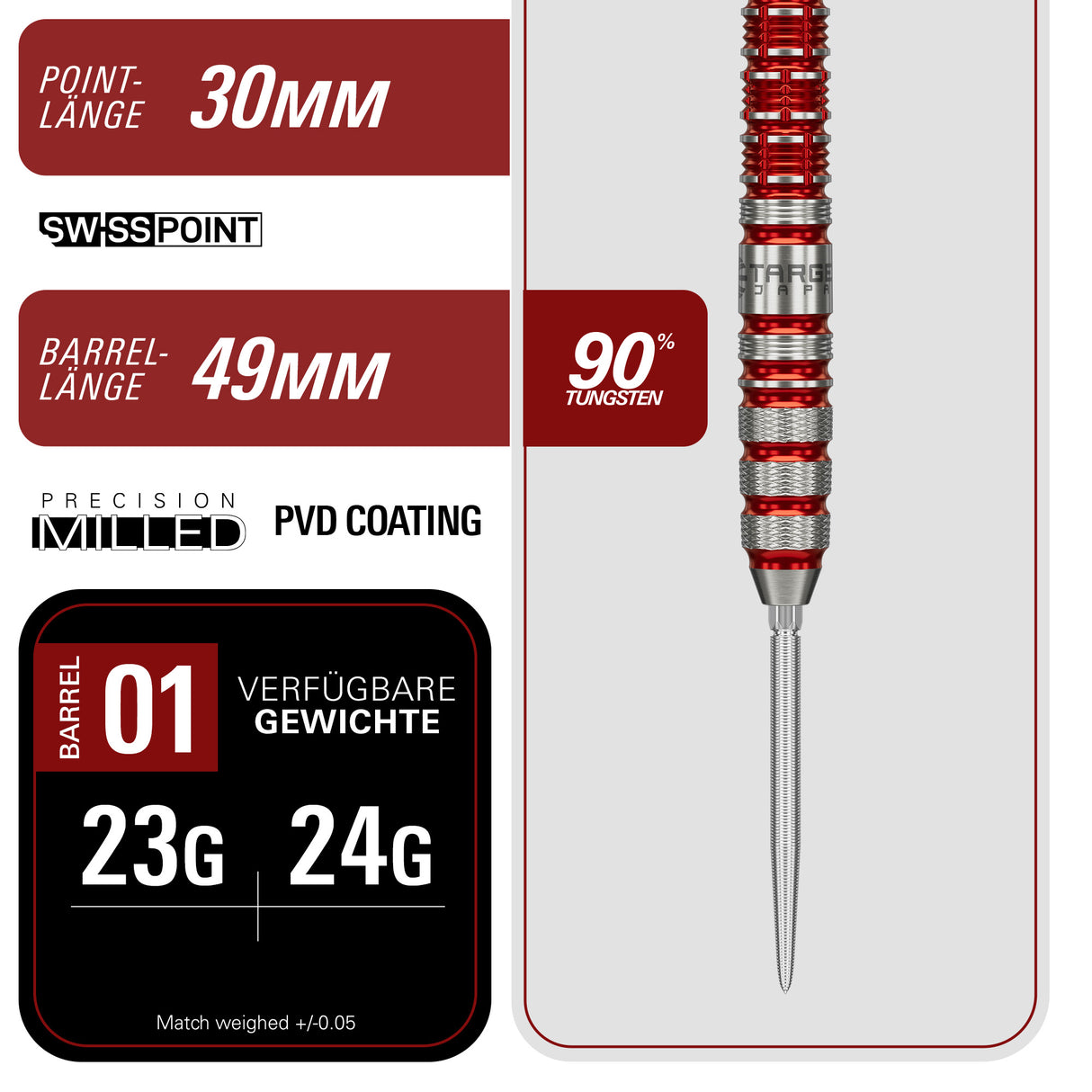 Target Japan Black Marque Spinel SP Steeltip