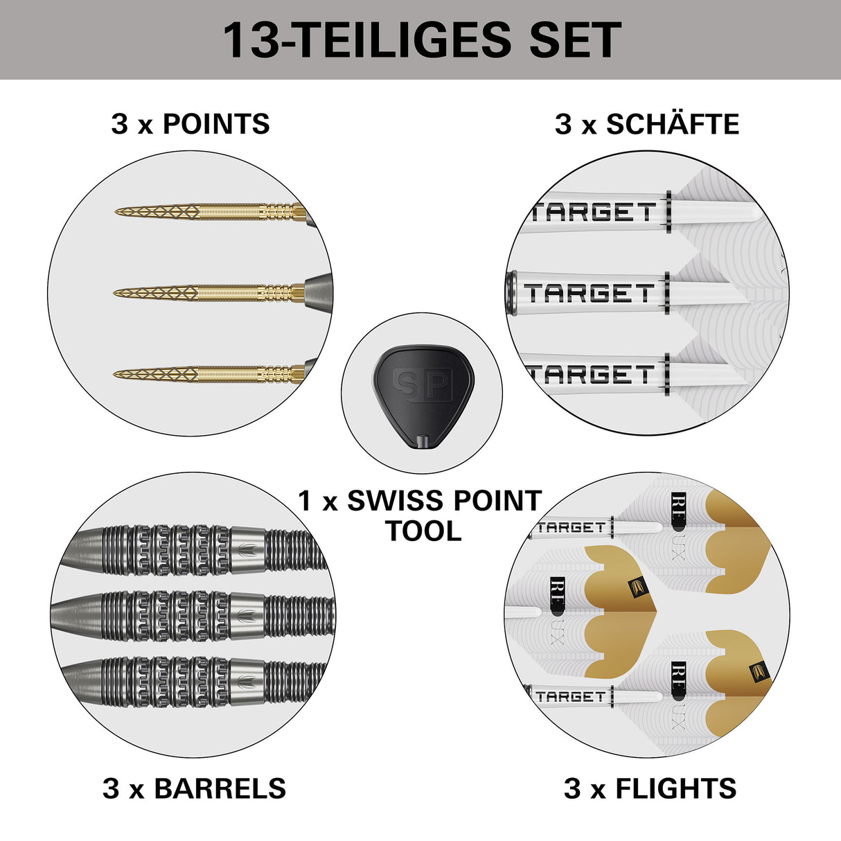 Target Redux 90% 02 Swiss Steeltip