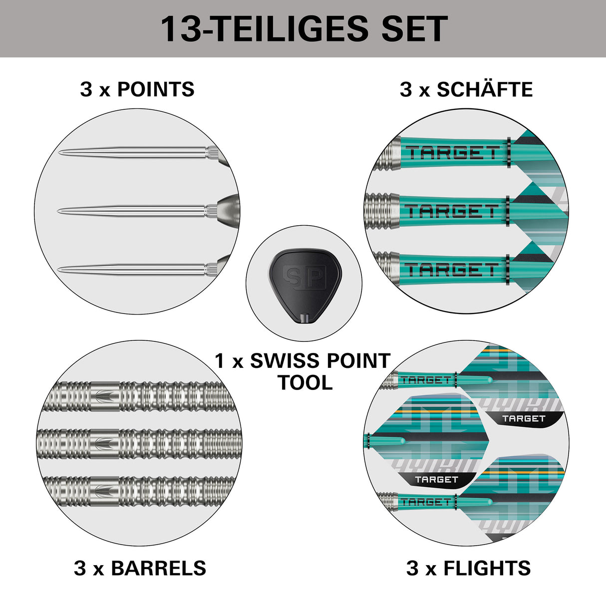 Target Hydro 90% 01 Swiss Steeltip