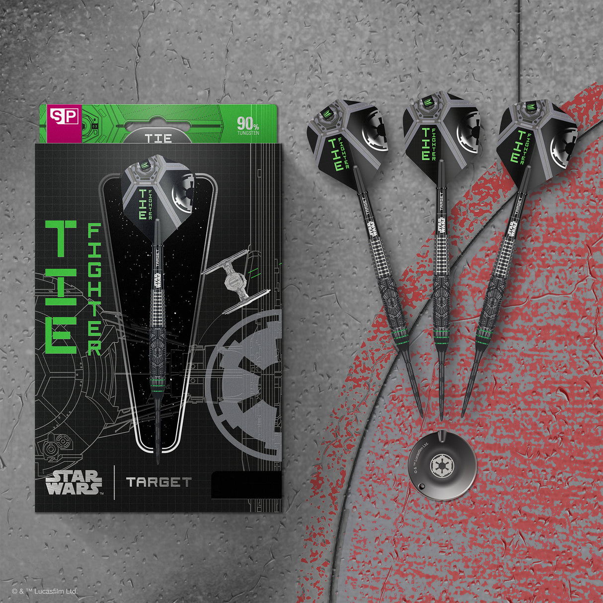Target Star Wars Tie Fighter Swiss Point Steeldarts