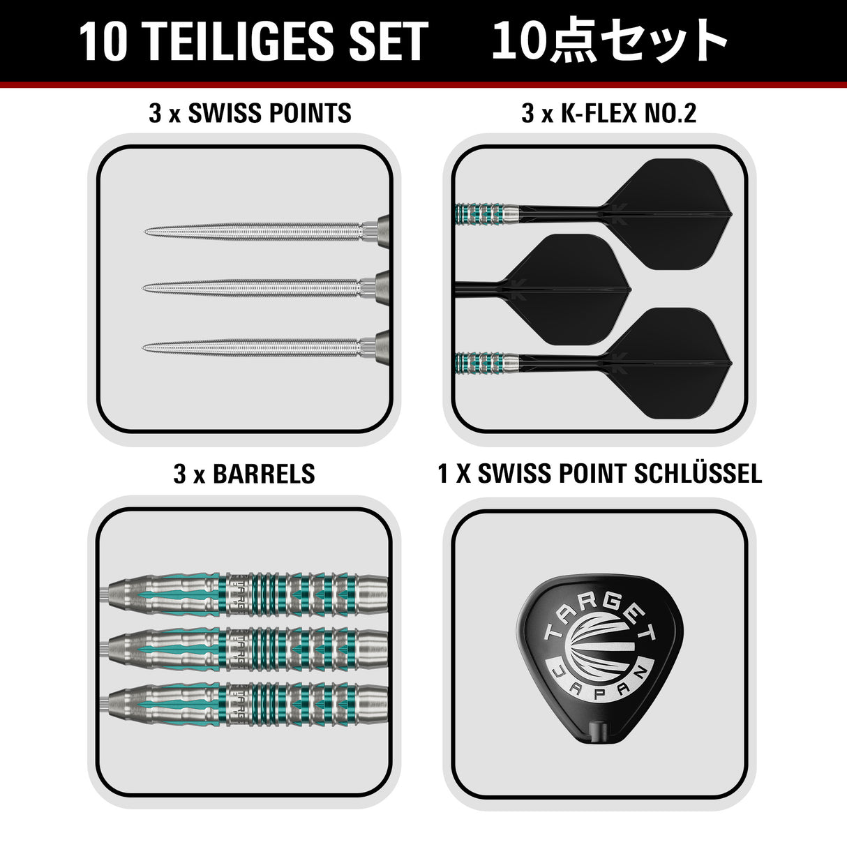 Target Japan Black Marque Pierce SP Steeltip