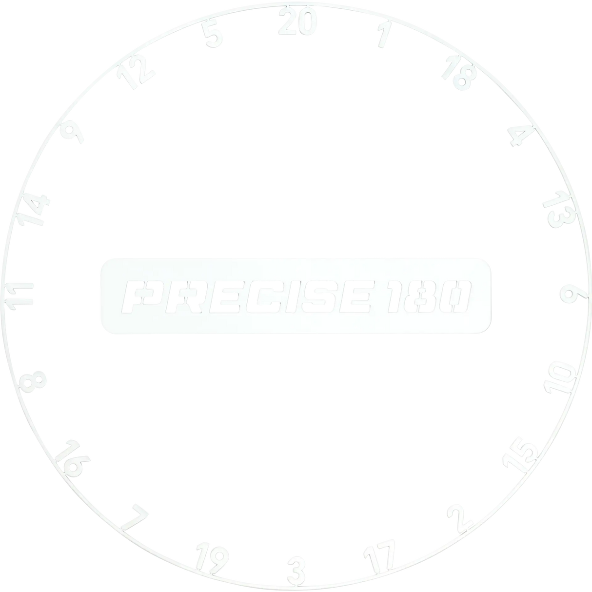 Precise180 Zahlenring Classic White