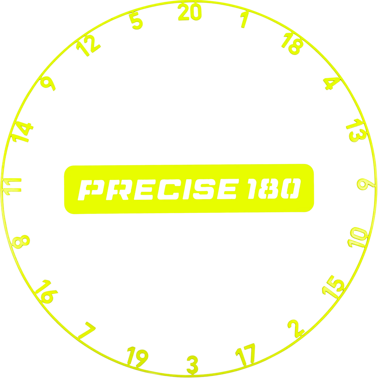 Precise180 Zahlenring Electric Yellow