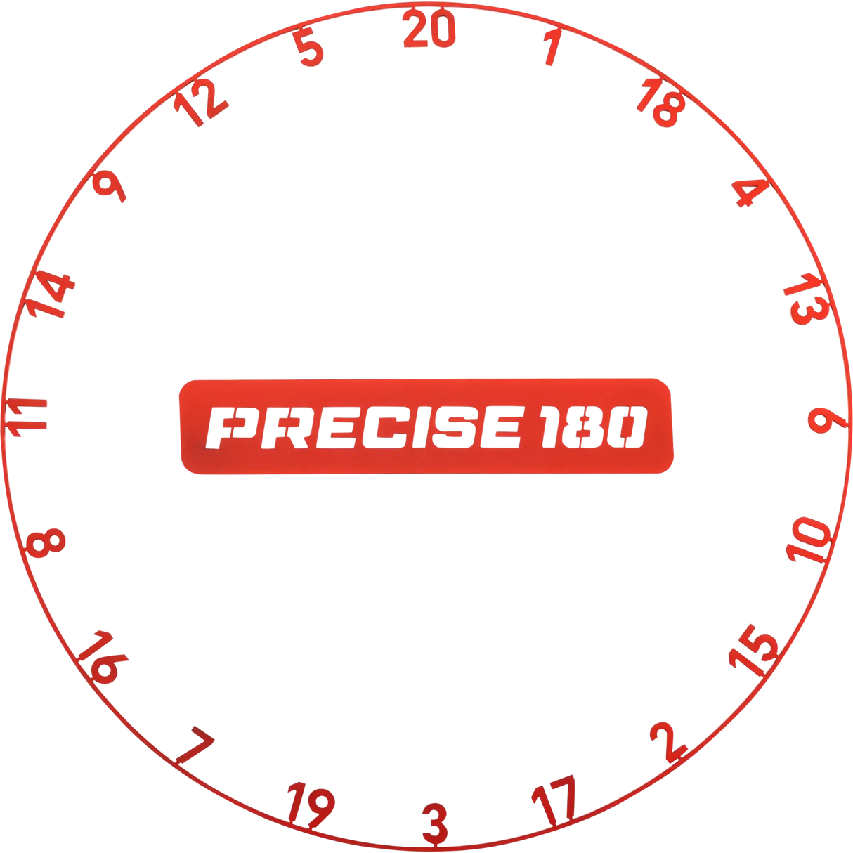 Precise180 Zahlenring Inferno Red