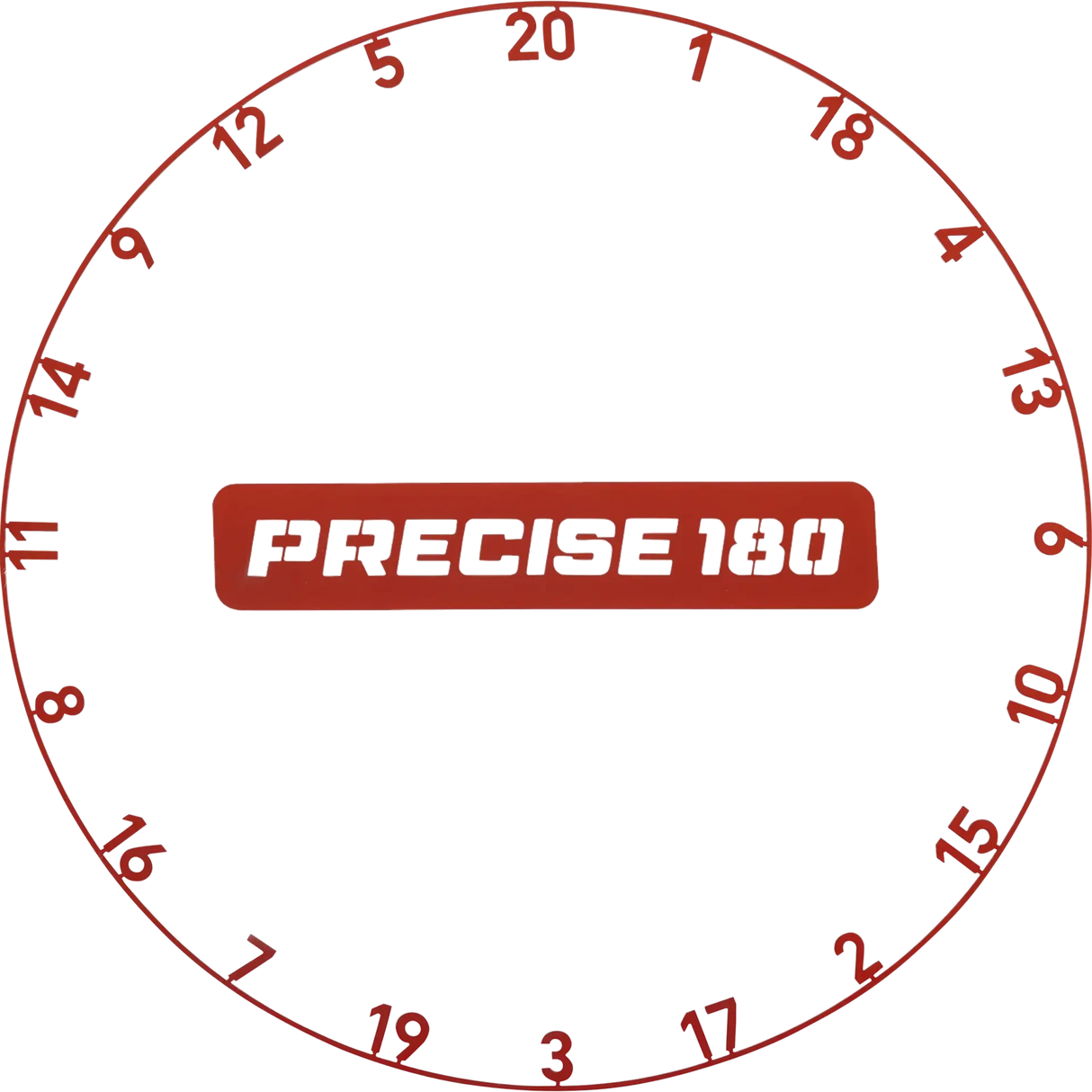 Precise180 Zahlenring Classic Faded Red