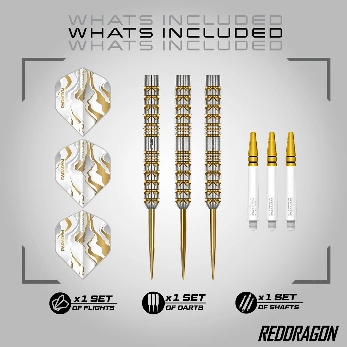 Red Dragon Paradym Darts Gold & Silver Parallel