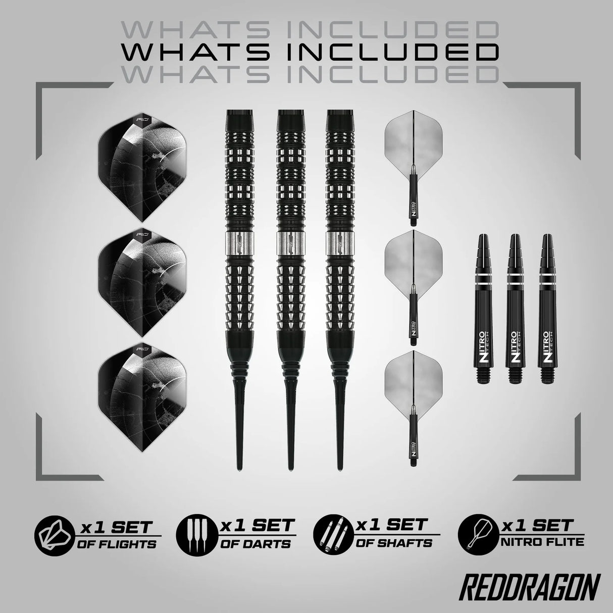 Red Dragon Recon Parallel Softdarts
