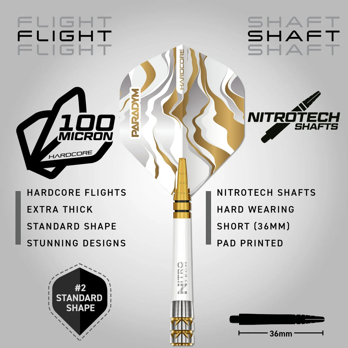 Red Dragon Paradym Darts Gold & Silver Parallel Softdart