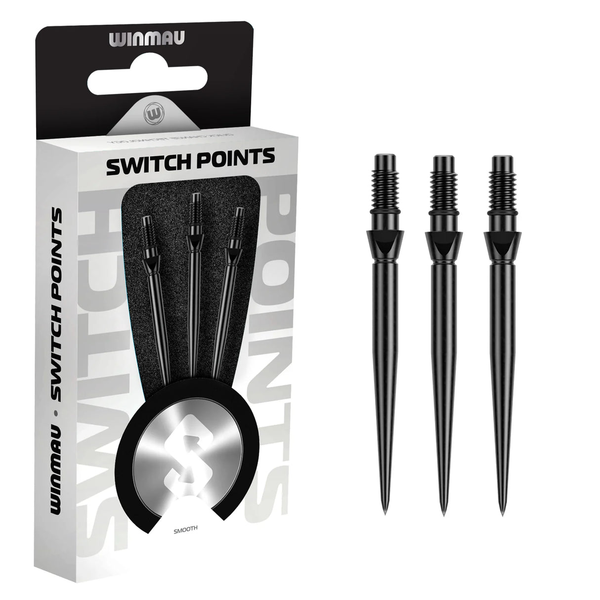 Winmau Switch Points Smooth Black